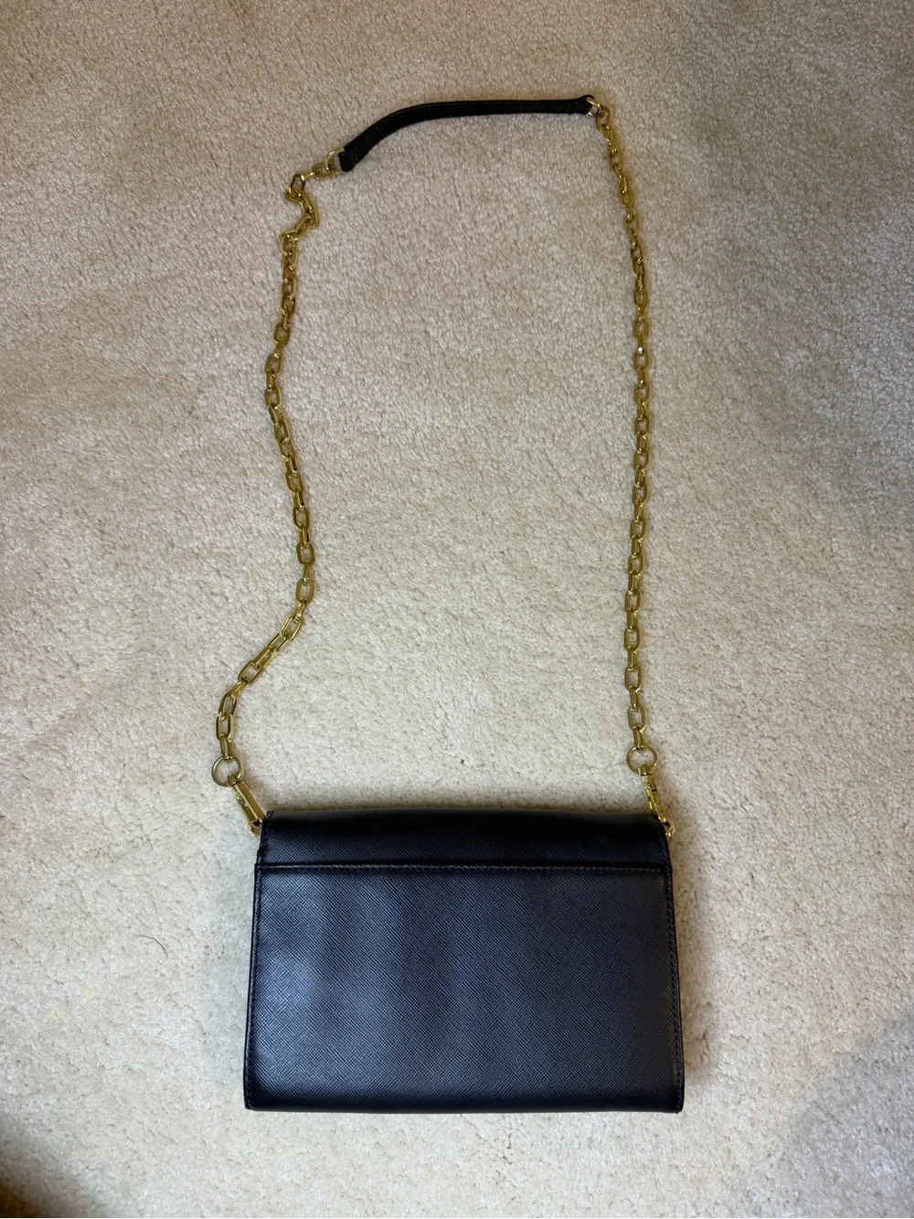 Tory Burch Wallet on a Chain in Black